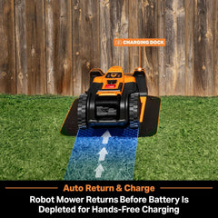 LawnMaster VBRM16 OcuMow™ Mähroboter für geeignet für bis zu 100 qm-Selbstfahrender Rasenmäher Roboter mit MX 24V 4.0Ah Lithium-Ionen Akku Ohne Kabel