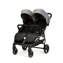 Venus Max Doppel kinderwagen - geeignet von Geburt bis 15 kg (ca. 3 Jahre), kompakter, leichter, faltbarer Zwillingskinderwagen, inklusive Regenschutz und Fußwärmer (Biscuit)