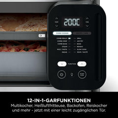 Ninja Combi 12-in-1 Multikocher, Ofen & Heißluftfritteuse, 12 Kochfunktionen, Air Fryer & Grillen Zubereitung in 15 Min*, mit Backblech, Pfanne, Crisper Gittereinsatz, Rezeptanleitung, Grau, SFP700EU.