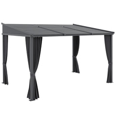 Outsunny Pergola Schiebedach Metallüberdachung