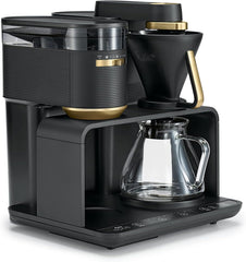 Melitta EPOS Kaffeemaschine mit Mahlwerk, schwarz-silber