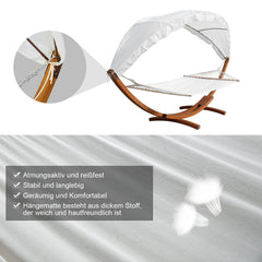 Sonnewelt Hngematte Holz Hammock mit Gestell