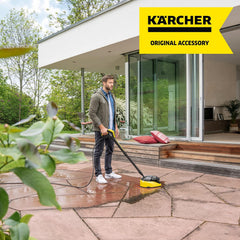Krcher Flchenreiniger T-Racer T 7 Plus (Spritzwasserschutz, für groe Flchen, zwei Flachstrahldüsen, Handgriff für senkrechtes arbeiten, Powerdüse, Spüldüse)