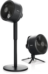 Shark FlexBreeze 2-in-1-Ventilator mit hoher Geschwindigkeit, Hybrid-Ventilator mit Kabel und kabellos, für den Innen- und Außenbereich, mit Fernbedienung, Neigung, verstellbar, UV-beständig und