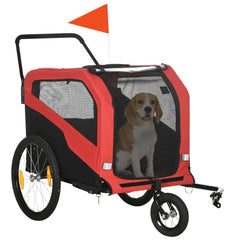 HOMCOM Hundebett 30 kg, rot, robust & bequem für große Hunde