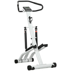 SPORTNOW Stepper mit Handgriff 12 Widerstandsstufen Monitor-Anzeige