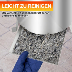 Sonnewelt Poolheizung Feuertonne mit Heizspirale Edelstahl