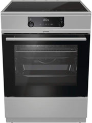 Gorenje GEIT5C61SPG Standherd mit Induktionskochfeld, 50 cm, 70 Liter,Silber, PerfectGrill, AirFry, FrozenBake, Pizza Mode 300°C, AquaClean, Made in Europe, inox
