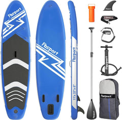 Premium-Stand-Up-Paddle-Board, Yoga-Board mit strapazierfähigem SUP-Zubehör und Tragetasche | Breiter Stand, Surf-Kontrolle, rutschfestes Deck, Leine, Paddel und Pumpe für Jugendliche und Erwachsene