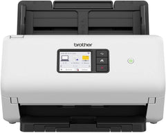 Brother ADS-4500W, Flexibler Dokumentenscanner mit USB, LAN und WLAN, Duplex Scan, Touchscreen, ADS4500WRE1, Weiß