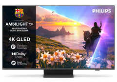 Philips Ambilight 55PUS8600 4K QLED Smart TV - 55 Zoll Display mit P5 Perfect Picture Engine Ultra HD, Titan OS, Dolby Vision und Dolby Atmos Sound