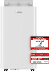 Midea Mobiles Klimagerät Silent Cool 26 Pro WF, 9000 BTU 2,6kW, Kühlen&Ventilieren&Entfeuchten, Raumgröße bis 88m³(33㎡), APP-Steuerung/Alexa/Google Home/IFTTT, Mobile Klimaanlage mit Abluftschlauch