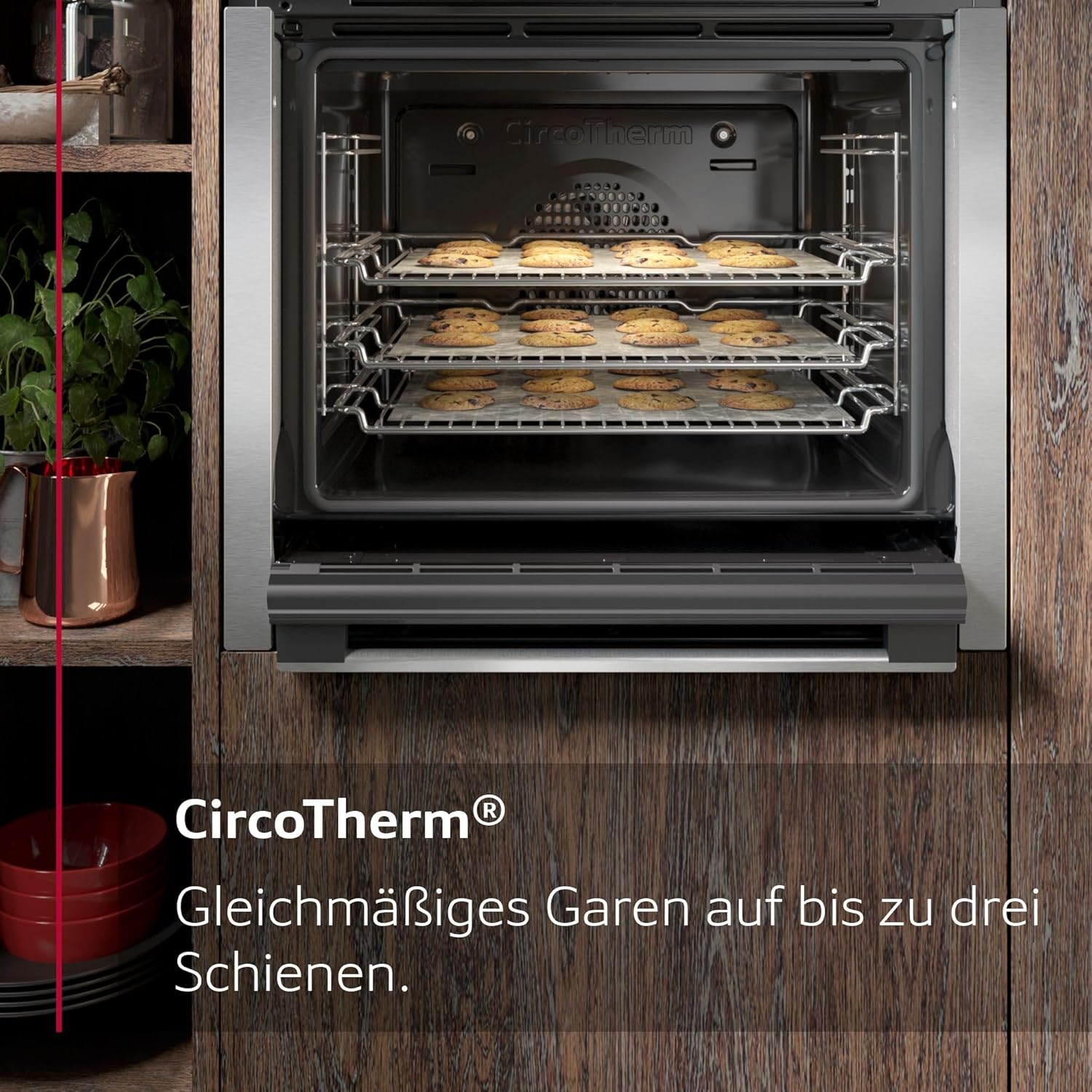 NEFF EDX442, Set bestehend aus E1ECD0AN0, N 30, Einbauherd mit CircoTherm, 60 x 60 cm, Edelstahl und M13R42N2, N 50, herdgesteuertes Elektrokochfeld, 60 cm, Schwarz, mit Rahmen aufliegend