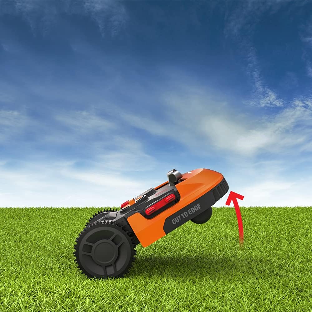 WORX Landroid M WR141E Mhroboter/Akkurasenmher für kleine Grten bis 500 qm/Selbstfahrender Rasenmher für einen sauberen Rasenschnitt, Bunt