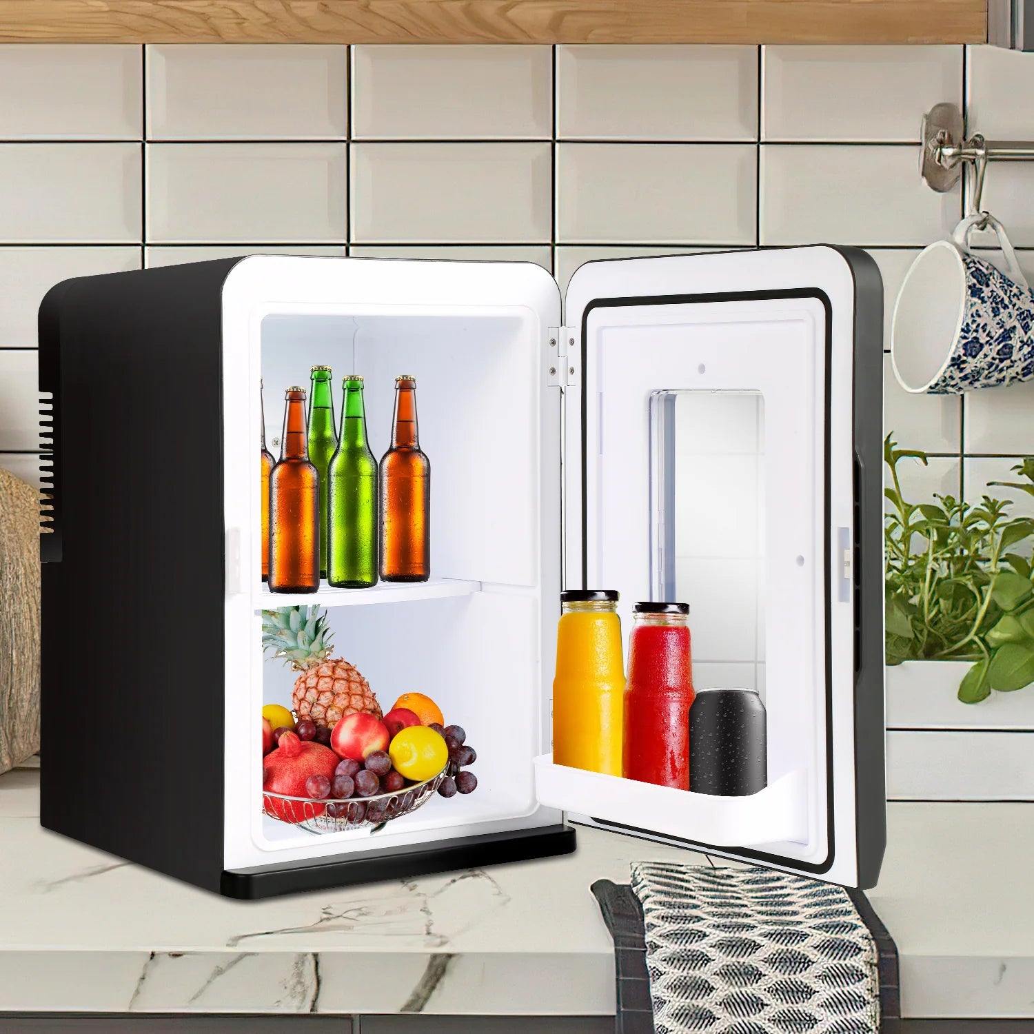 Sonnewelt 2 in 1 Mini Kühlschrank 15L Kühlbox