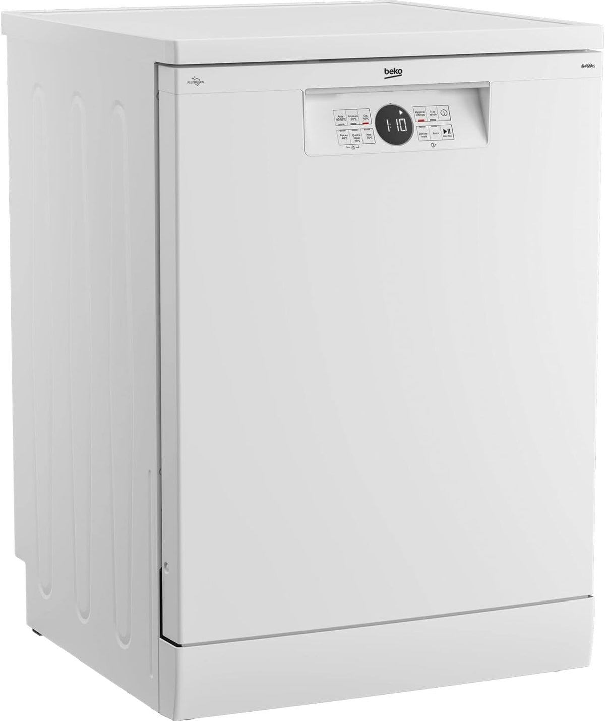 Beko BDFN26420W b300 freistehender Geschirrspüler, unterbaufhig, Platz für 14 Magedecke, Pro Inverter Motor, TrayWash, HygieneIntense, 6 Programme, WaterSafe+, Wei