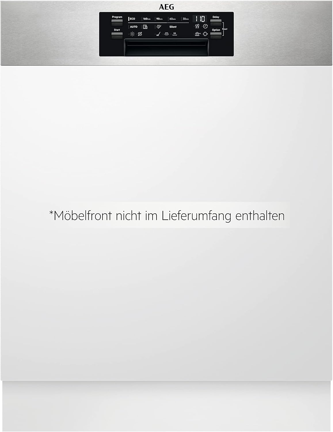 AEG Vollintegrierter Geschirrspüler 60cm, Spülmaschine Serie 7000: mit Glasschutz, Energieklasse A, Besteckschublade, personalisierte Zeit-Steuerung, leise 41dB, ComfortRails, Wasserstopp, FSE7676AP