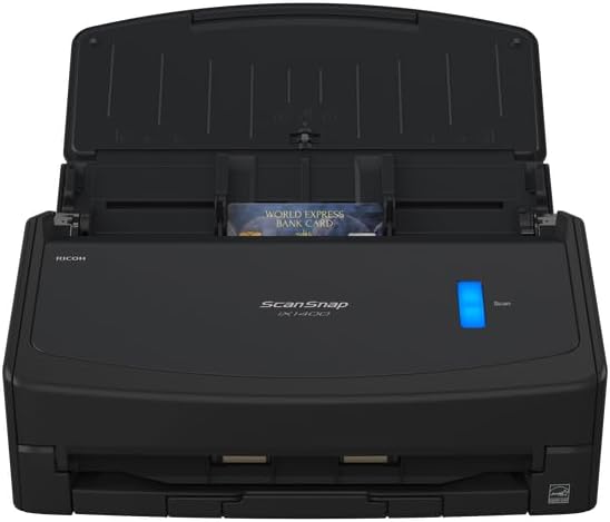 ScanSnap iX1400 Desktop Dokumentenscanner (Schwarz) - A4, Duplex, USB 3.2 mit ADF