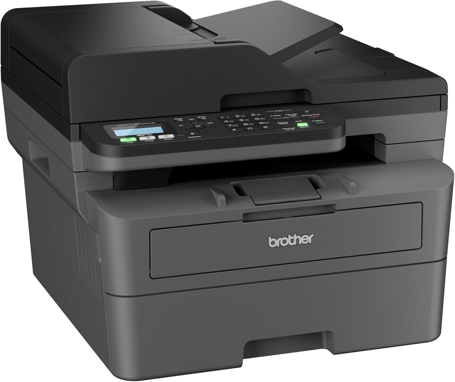Brother MFC-L2835DW | 4-in-1-Multifunktionsdrucker (Drucken/Scan/Kopieren/Faxen) Laserdrucker Monochrom – WLAN & Ethernet – Dokumentenzuführung (ADF) für 50 Blatt – Druckgeschwindigkeit von 32 Seiten
