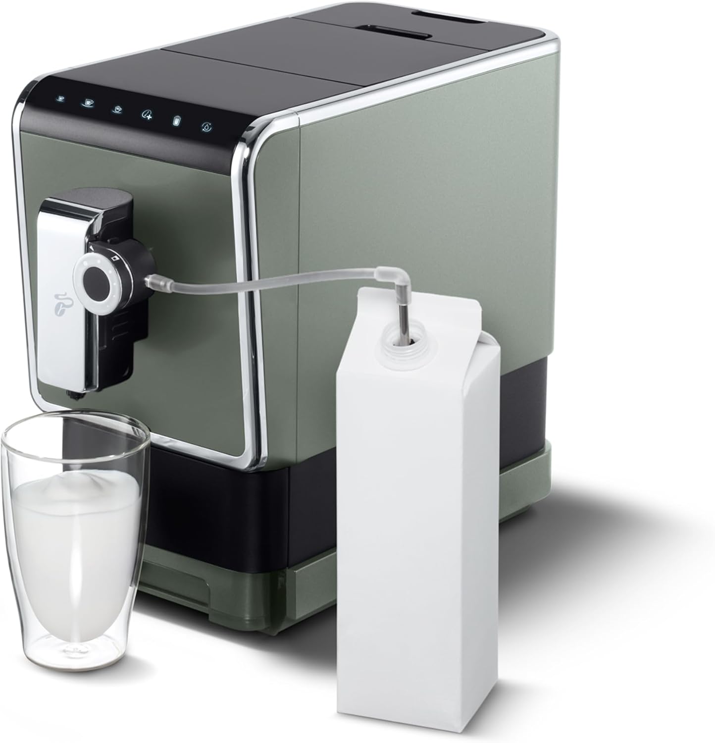 Tchibo Kaffeevollautomat Esperto Pro mit One Touch Funktion für Caffè Crema, Espresso und Milchspezialitäten, Anthrazit