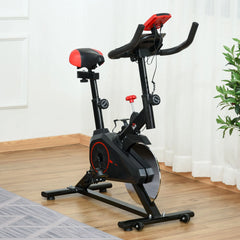 HOMCOM Fahrradtrainer Heimtrainer LCD-Display höhenverstellbar