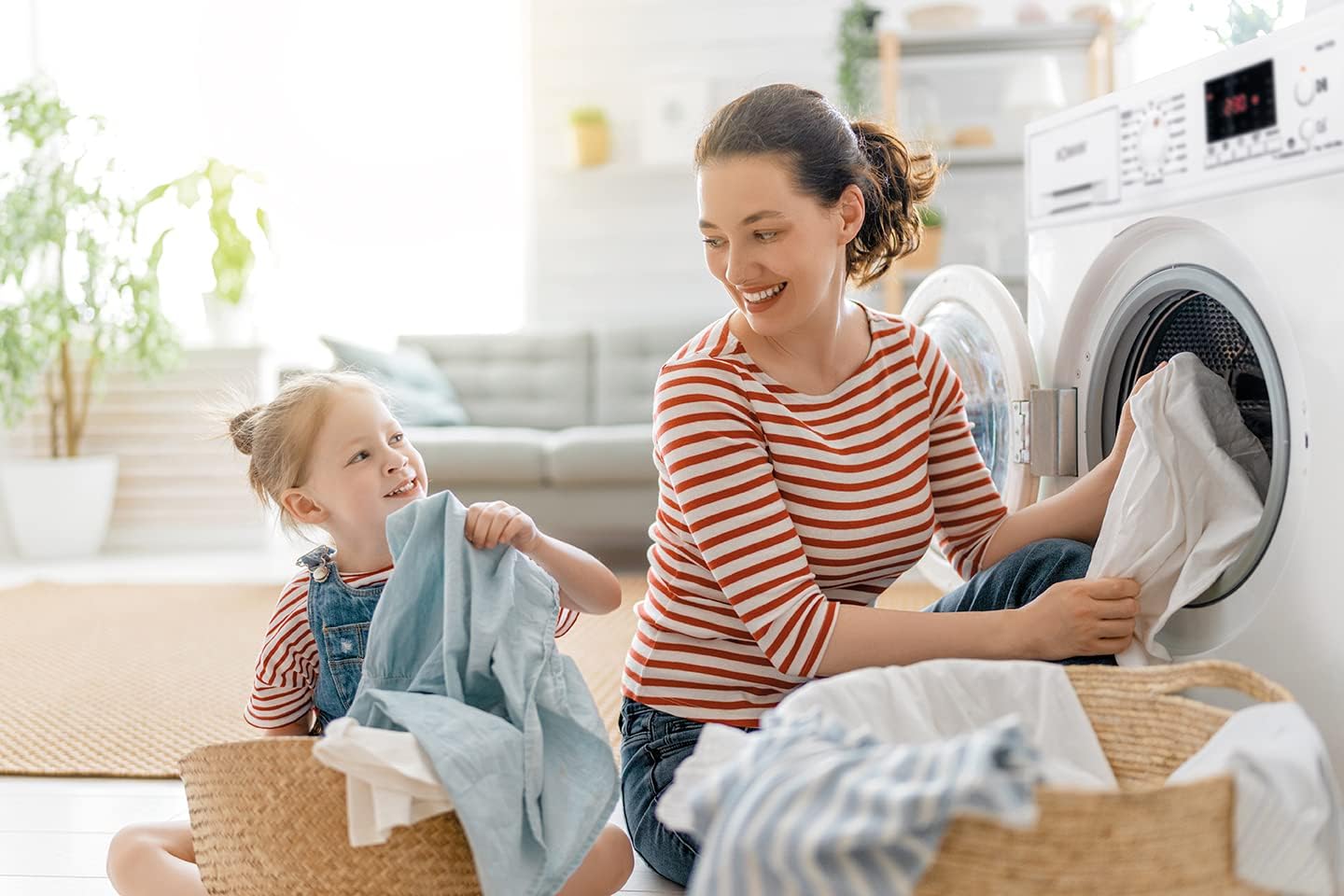 Bomann® Waschmaschine 10kg | max. 1400 U/min | 10 Jahre Motor-Garantie | effizienter, leiser & langlebiger Invertermotor | 15 Programme | Endzeitvorwahl | LED-Display | Washing Machine WA 7110