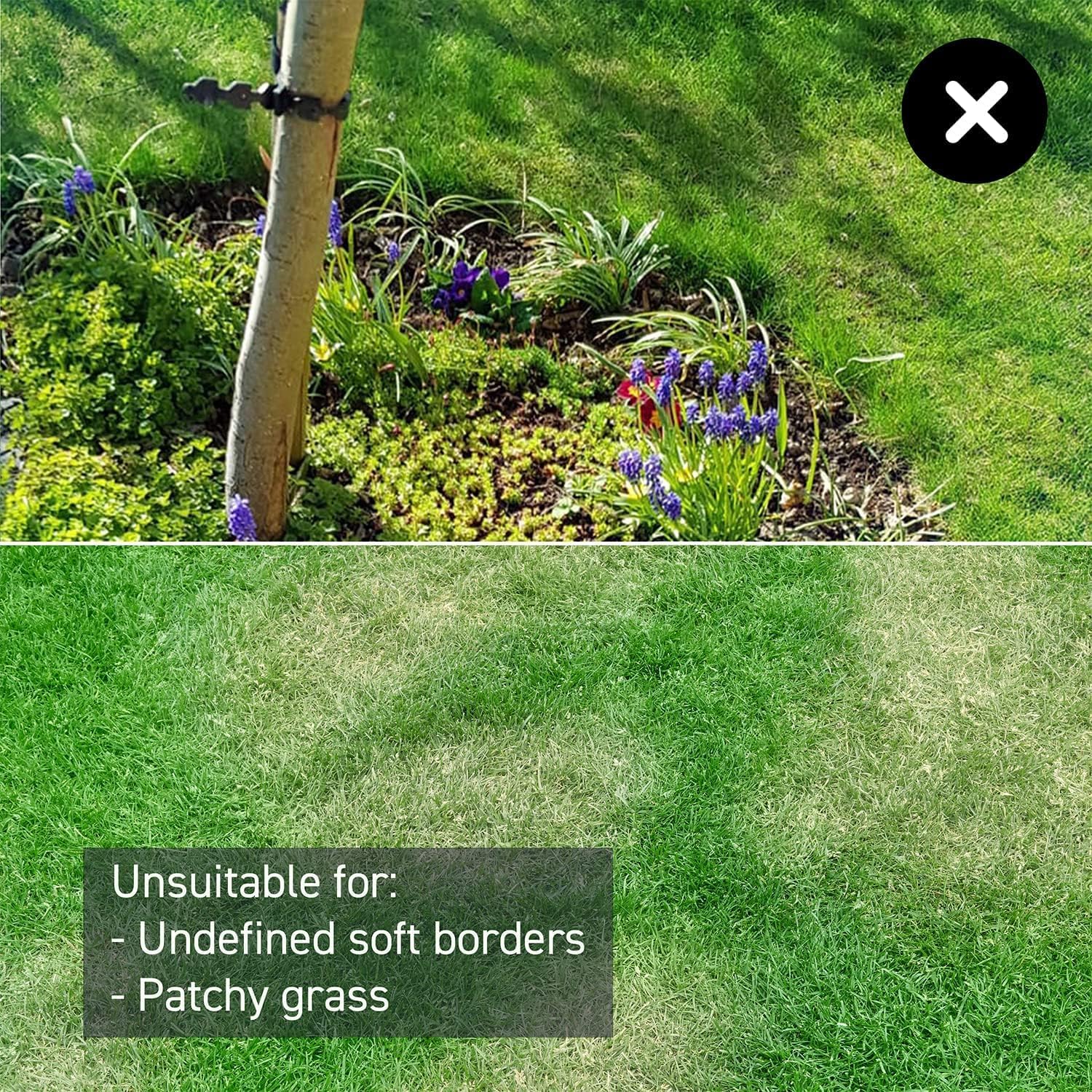 LawnMaster VBRM16 OcuMow™ Mähroboter für geeignet für bis zu 100 qm-Selbstfahrender Rasenmäher Roboter mit MX 24V 4.0Ah Lithium-Ionen Akku Ohne Kabel