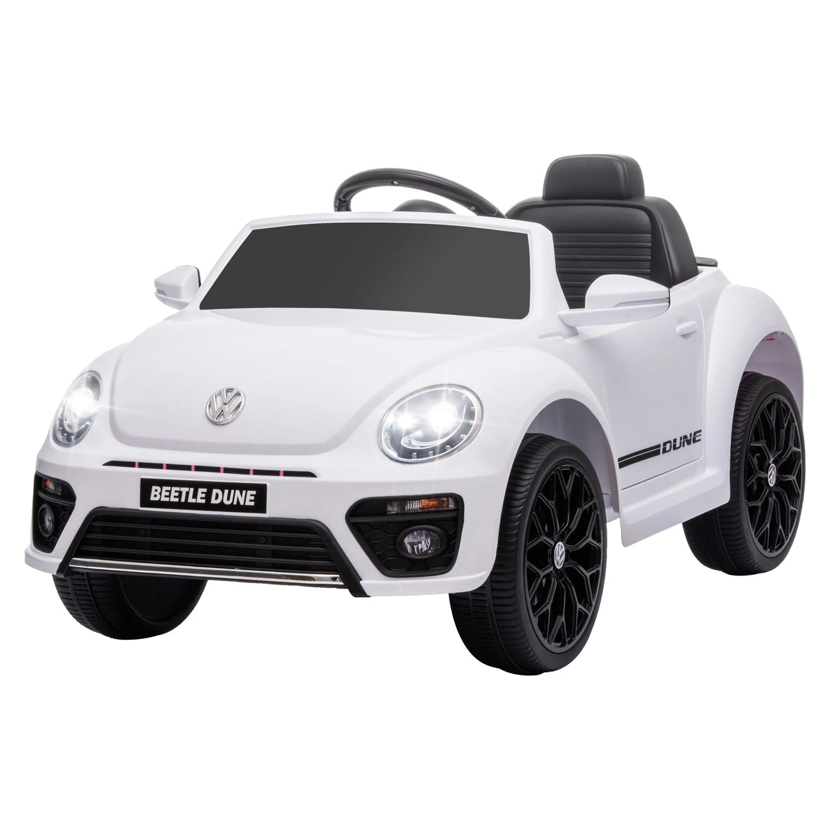 AIYAPLAY Kinder Elektroauto 12V mit Fernbedienung Weiß