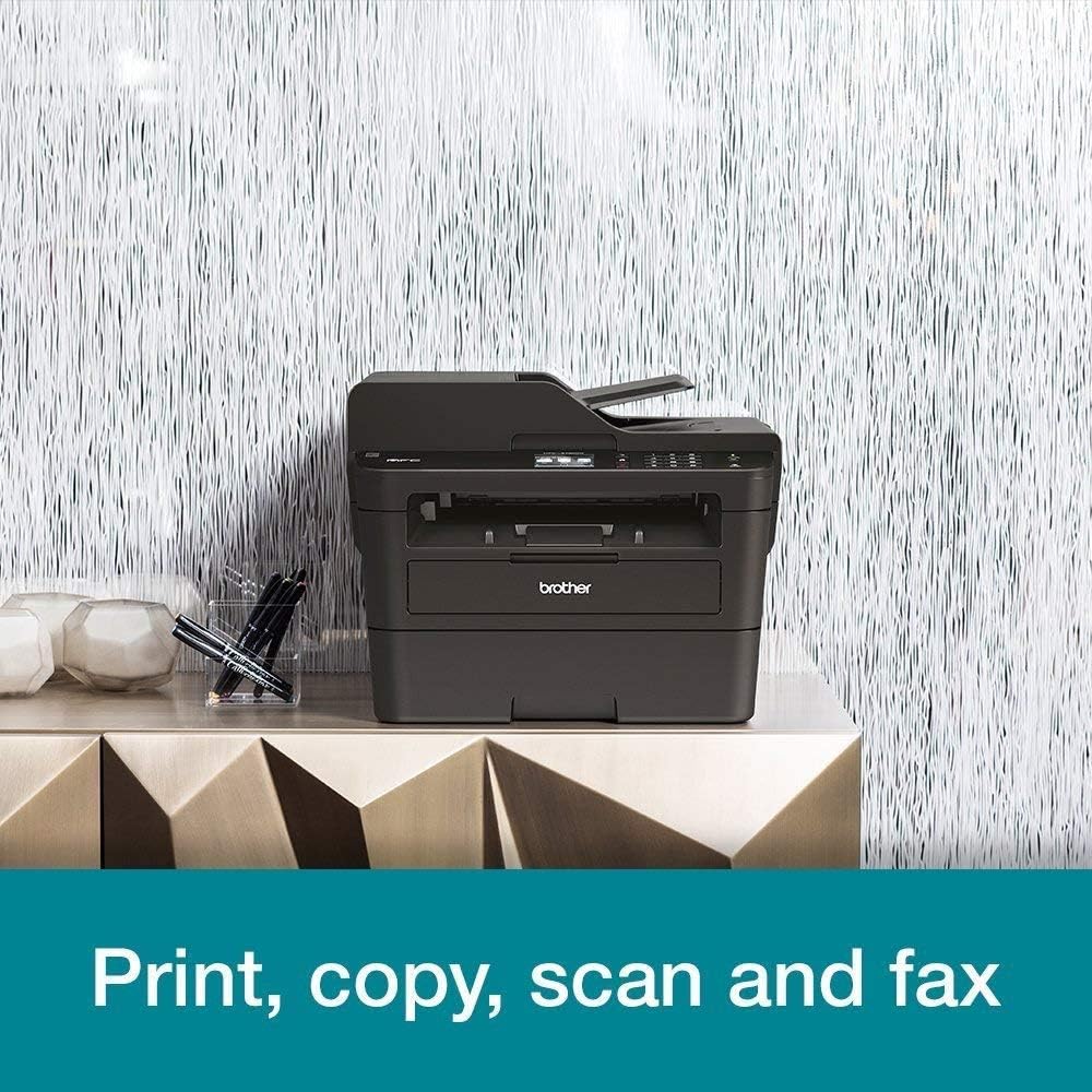 Brother MFC-L2835DW | 4-in-1-Multifunktionsdrucker (Drucken/Scan/Kopieren/Faxen) Laserdrucker Monochrom – WLAN & Ethernet – Dokumentenzuführung (ADF) für 50 Blatt – Druckgeschwindigkeit von 32 Seiten