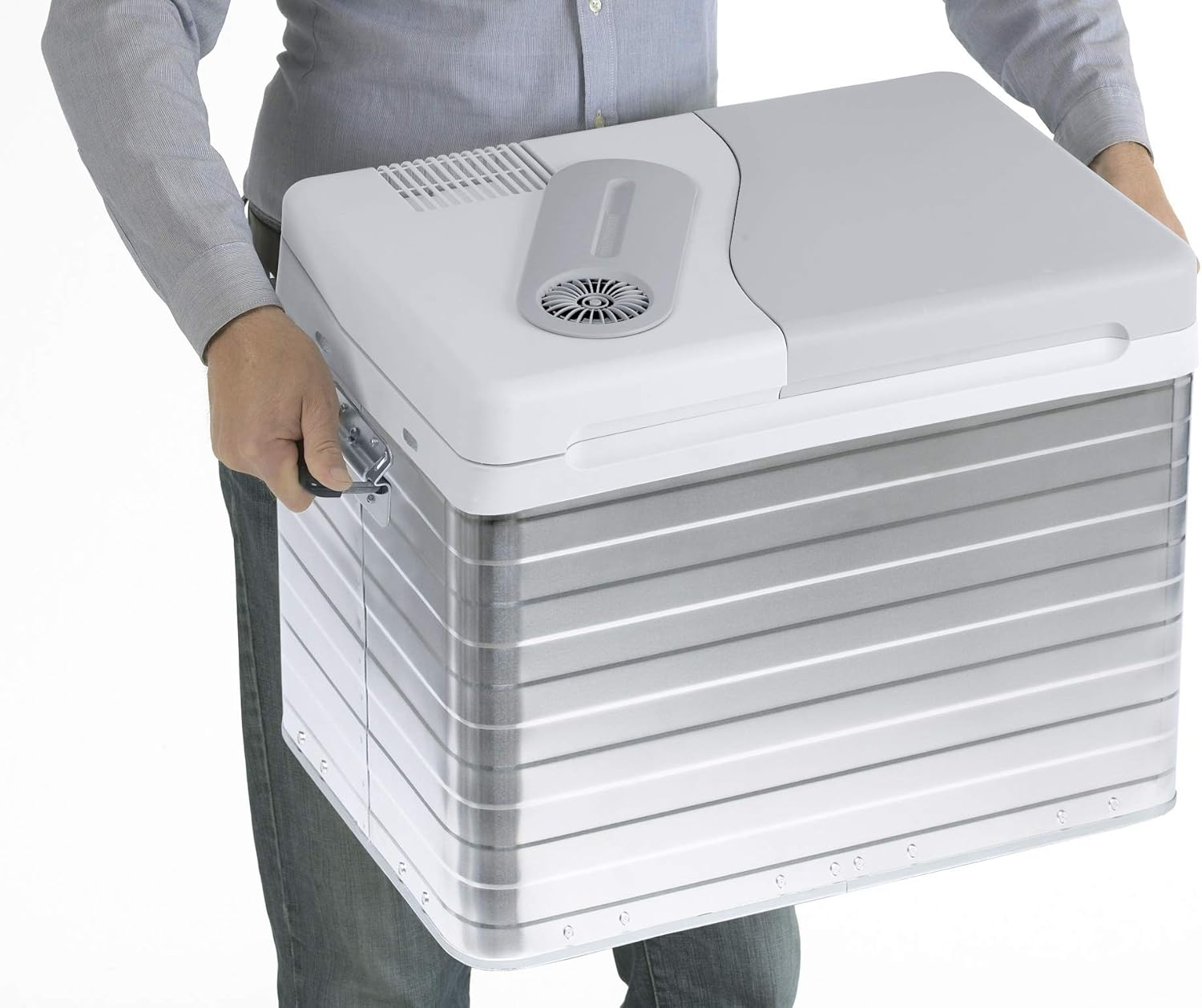 Mobicool Q40 AC/DC Portable Electric Aluminium Cooler, 39l, 12/230V, for Car, Truck, Boat, Camper Van, RV