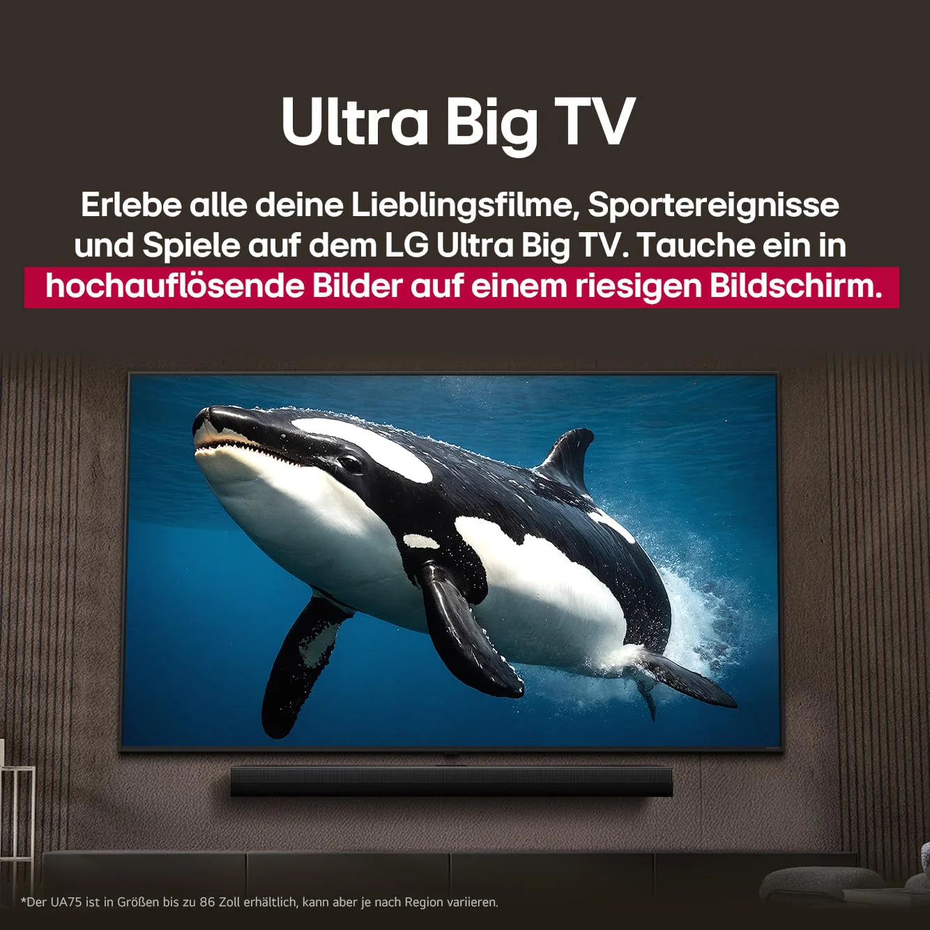 LG 55UA75006LA TV 55 Zoll (139 cm) 4K UHD AI TV (α7 Gen8 4K AI Prozessor, webOS 25, 60Hz) [Modelljahr 2025]