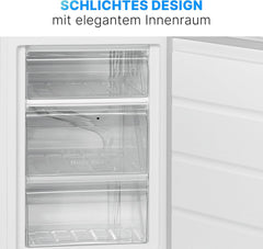 Bomann Gefrierschrank 85L Nutzinhalt, Gefrierschrank klein mit 3 Schubladen, wechselbarer Türanschlag, Freezer mit 4 Sterne-Kennzeichnung, leise & effizient, nur 131 kWh/Jahr - GS 2196.1 weiß