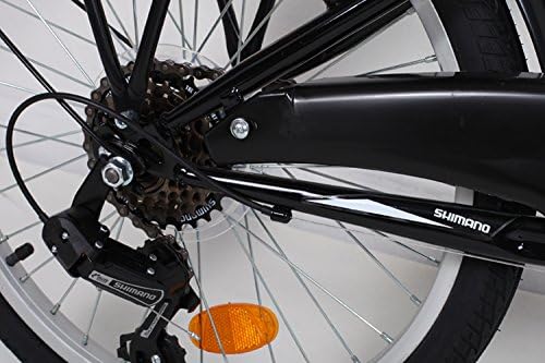 Talson 20 Zoll Kinderfahrrad mit 6-Gang und Beleuchtung nach STVO Blackgreen