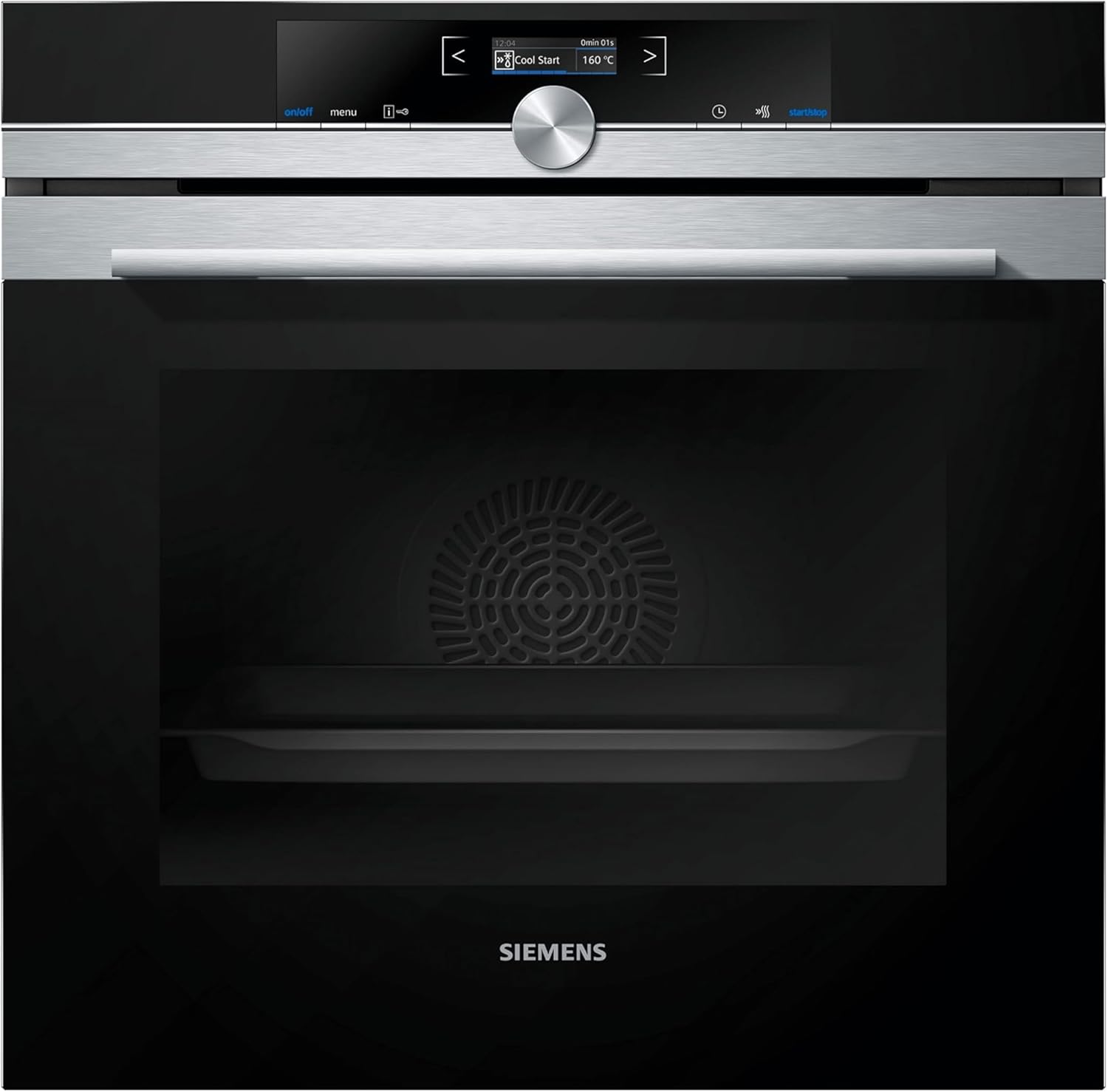 Siemens HB572ABS3, iQ300, Einbau-Backofen 60 x 60 cm, Air Fry, activeClean Pyrolyse Selbstreinung, LED-Touchbedienung, 3D Heißluft, Schnellaufheizung, cookControl10 Automatikprogramme, Edelstahl