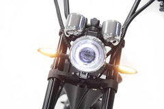 Mangosteen M1P Elektro-Chopper in Mattschwarz – 2000W Bürstenloser Motor, 60 km/h Hchstgeschwindigkeit