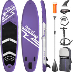 Premium-Stand-Up-Paddle-Board, Yoga-Board mit strapazierfähigem SUP-Zubehör und Tragetasche | Breiter Stand, Surf-Kontrolle, rutschfestes Deck, Leine, Paddel und Pumpe für Jugendliche und Erwachsene