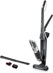 Bosch Akku-Staubsauger Flexxo 2in1 Serie 4 BBH32101, kabelloser Handstaubsauger, beutellos, hohe Saugleistung, Lange Laufzeit, Kurze Ladezeit, Fugendüse, alle Bodenarten, schwarz
