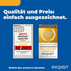 Exquisit Gefrierschrank GS271-NF-H-010E inoxlook | Gefrierschrank NoFrost 194 l Volumen | Tiefkühlschrank mit 5 Schubladen | Schnellgefrieren