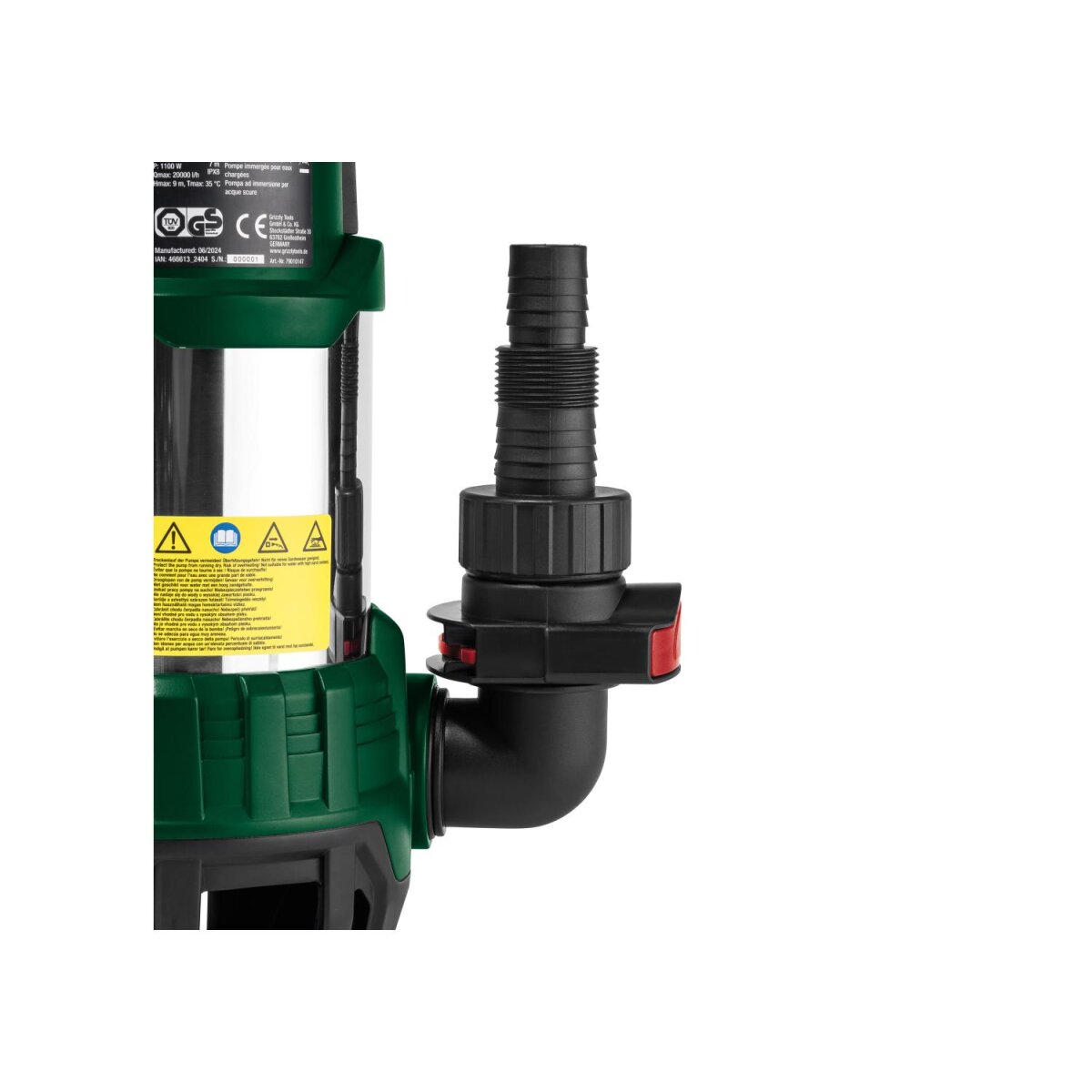 PARKSIDE® Schmutzwasser-Tauchpumpe »PETPS 1100 A1«, 20000 l/h - B-Ware neuwertig