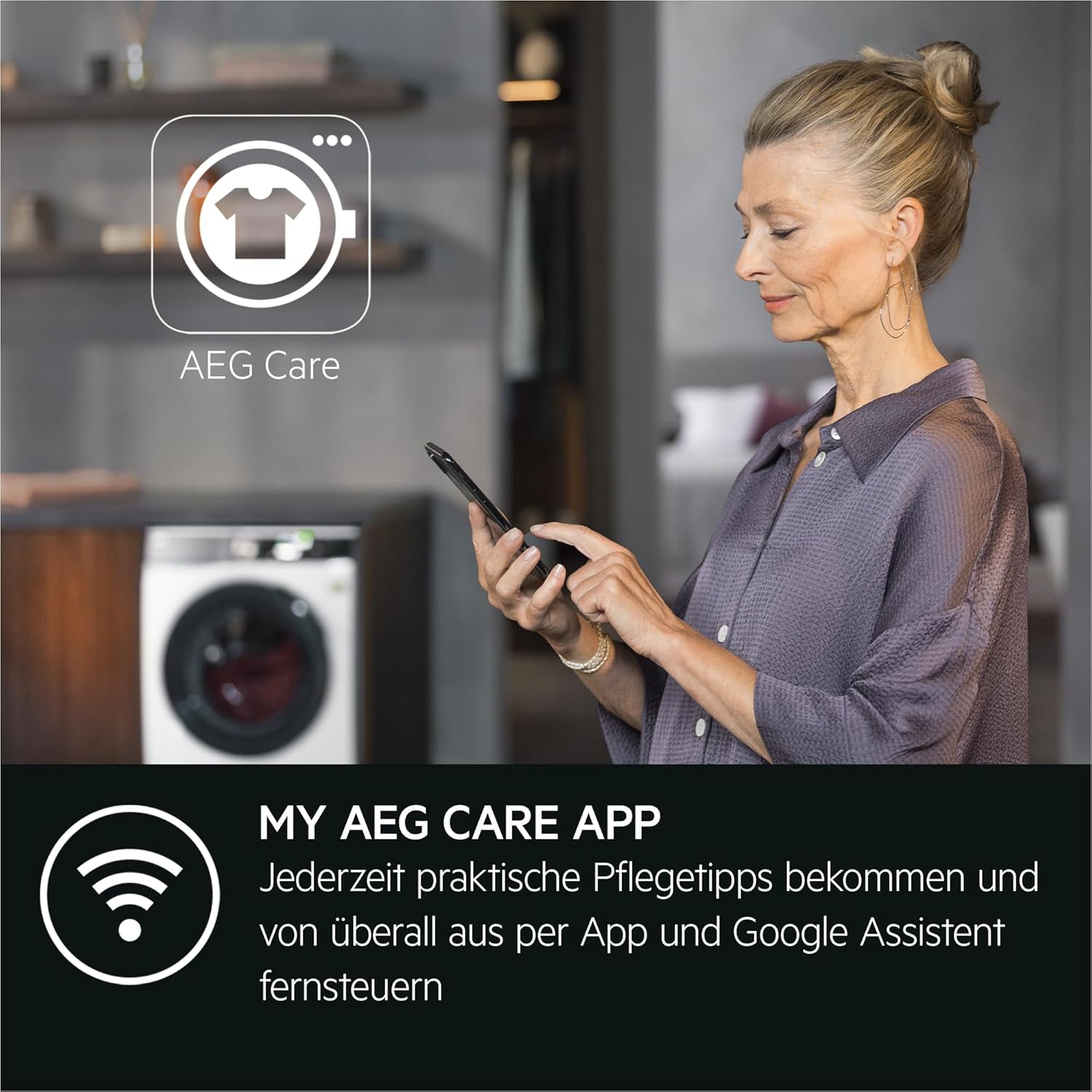 AEG L7WBA60680 Waschtrockner / DualSense - schonende Pflege / 8 kg Waschen / 5 kg Trocknen / D / energiesparend / Mengenautomatik / Nachlegefunktion / ProSteam - Auffrischfunktion / 1600 U/min Weiß