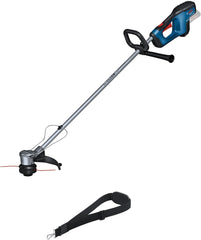 Bosch Professional 18V System Akku-Rasentrimmer GRT 18V-33 (bürstenloser Motor, Schnittkreisdurchmesser von 33 cm, inkl. 1x Schultergurt, 1x Fadenspuleneinheit)