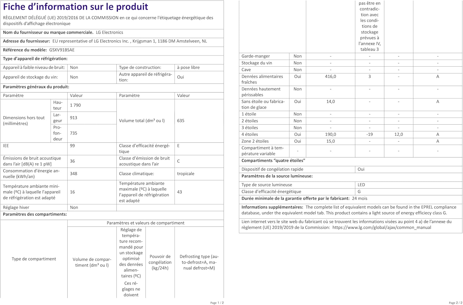 LG GSGV81PYLL Side by Side Kühlschrank, Klasse E, 635 L, Instaview, Kühlschrank mit Gefrierfach, Eis-, Crushed Ice- Wasserspender, Total NoFrost, Smart Inverter Kompressor, Wi-Fi