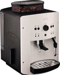 Krups Arabica Picto Kaffeevollautomat, Milchschaumdüse, 2-Tassen-Funktion, Drehregler, Einfache Reinigung, Kaffeemaschine, Schwarz, EA810870