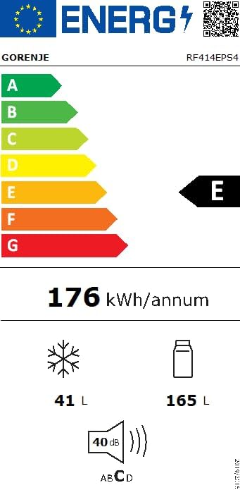 Gorenje N 619EAW4 Kühl-Gefrier-Kombination / LED Display / 186 cm / 300 l / NoFrostPLus / Gemüsefach mit Feuchteregler / FastFreeze / weiß