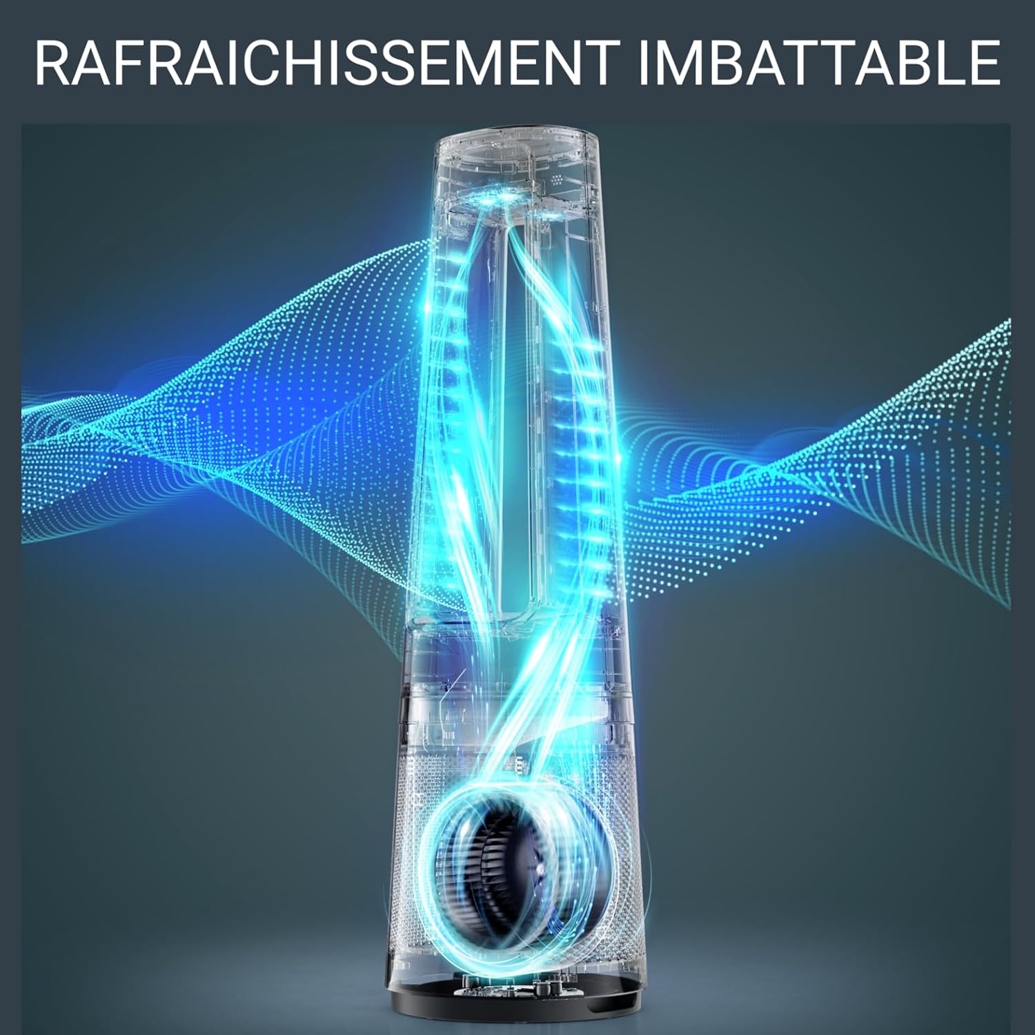 Rowenta QU5062 Eclipse 3in1 Luftreiniger | Heizlüfter | Ventilator | filtert 99,9% der Partikel | für 30 m2 Raumgre | schnelle Heizung bis zu 35°C | automatischer Tag- und Nachtmodus | Schwarz/Grau