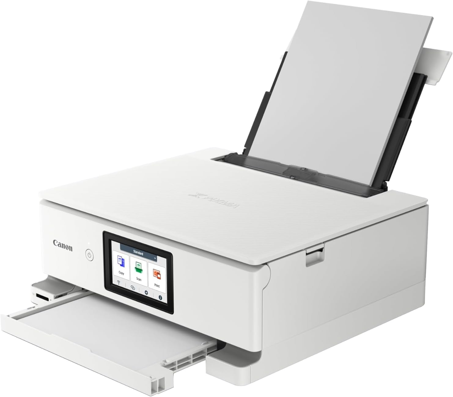 Canon PIXMA TS8750 Multifunktionsdrucker 3in1 (Tintenstrahl,Drucken, Kopieren, Scannen, A4, 10,8 cm Touch LCD, WLAN, Duplexdruck, 2 Papierzuführungen, 2 x 100 Blatt, 6 Separate Tinten) schwarz
