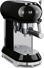 Smeg, ECF01WHEU Manual Espresso -Maschine, Cappuccino -System, Thermoblock, große Tassengehäuse und Doppelkaffeefunktion, 1 l Wassertank, kompakte Abmessungen, 1350W, Weiß