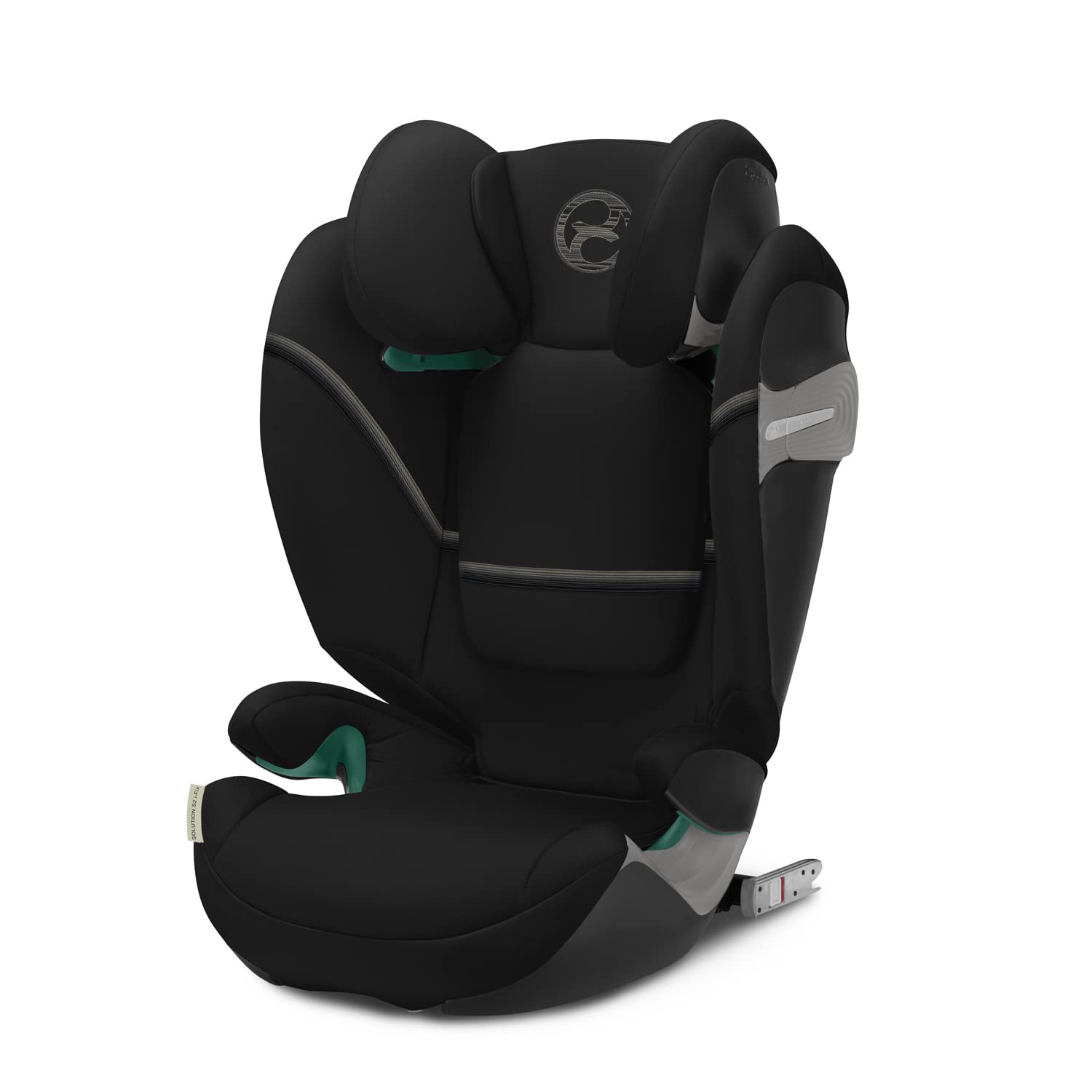 CYBEX Gold Kindersitz Solution S2 i-Fix, Für Autos mit und ohne ISOFIX, 100 - 150 cm, Ab ca. 3 bis 12 Jahre (15 - 50 kg), Lava Grey