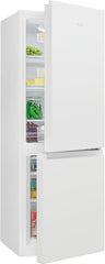 Bomann Fridge-Freezer KG 320.2, 143 cm High, Fridge-Freezer with 175 Litre Capacity, 3 Shelves and 3 Drawers, Door Stop Replaceable, Quiet Fridge-Freezer 39 dB, Black