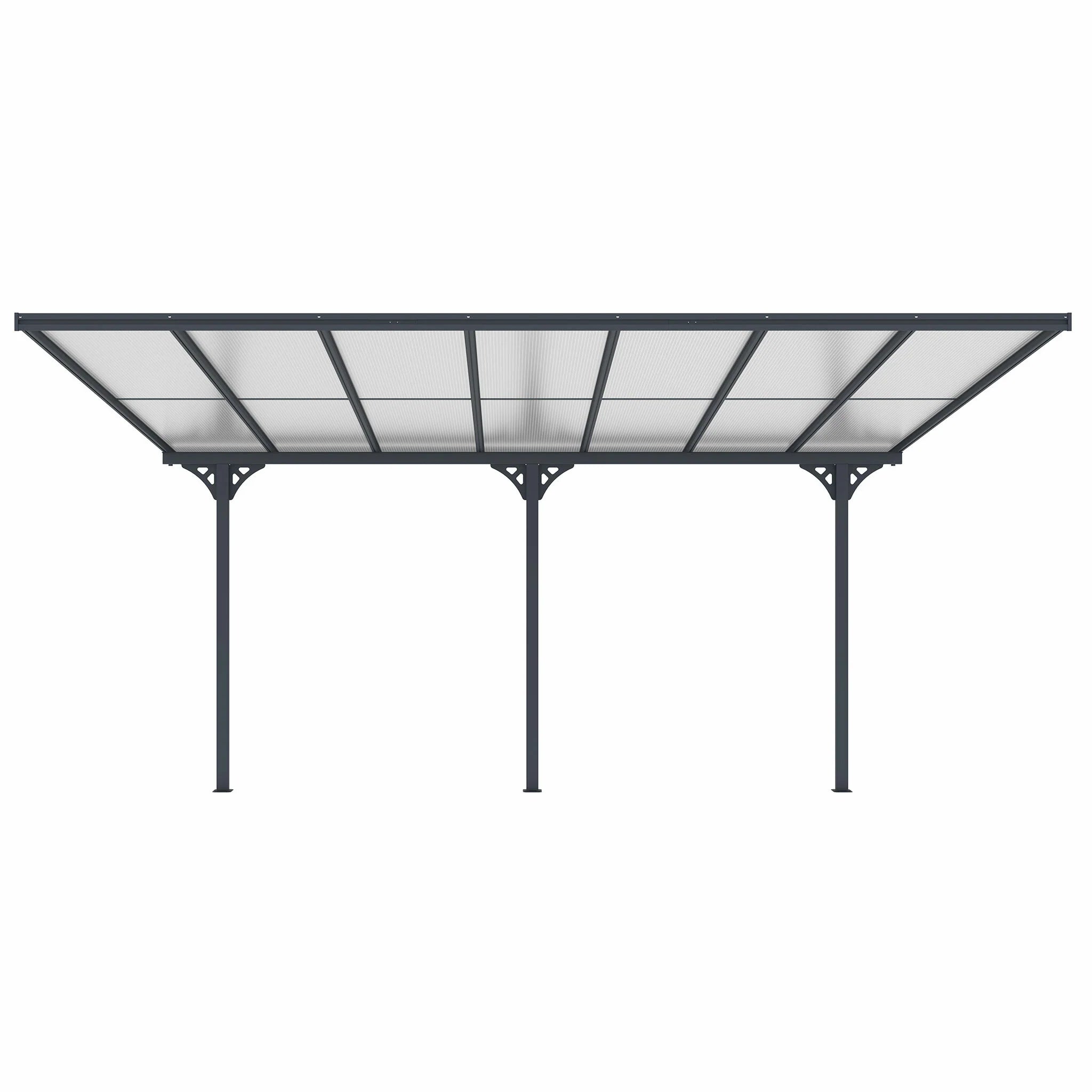 Fornorth Terrassenüberdachung 435x300x225-270cm